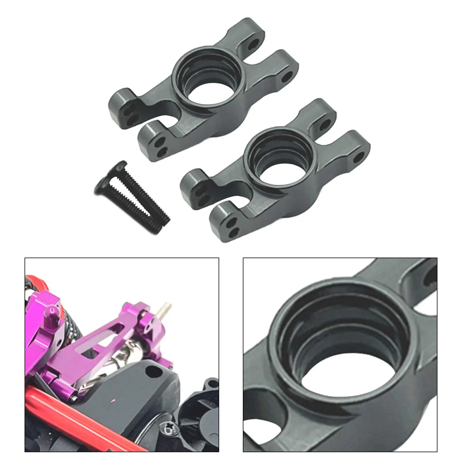 2Pcs 1/14 RC Car Rear Cup Aluminum Alloy Accessories Hobby Tool Chassis Kits RC Car Steering Component for RC Car 14209 Truck