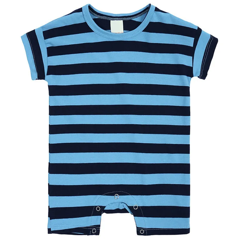 Ropa infantil de verano para niño, peleles de manga corta a rayas informales a la moda coreana, monos, ropa de Boutique para bebé, artículos para recién nacidos B139