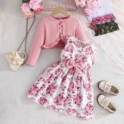 Vestido infantil de algodón sin mangas – Primavera y verano