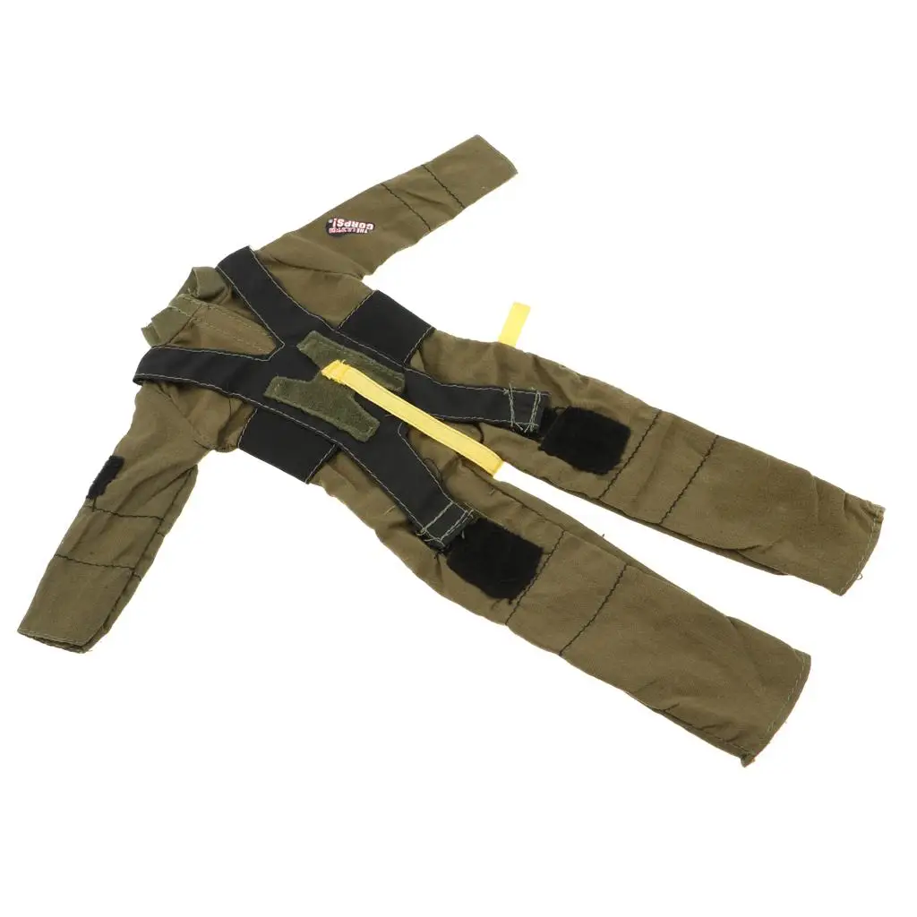 Ropa de muñeca genial, traje de bombero para muñeca soldado 1/6, accesorios verde militar