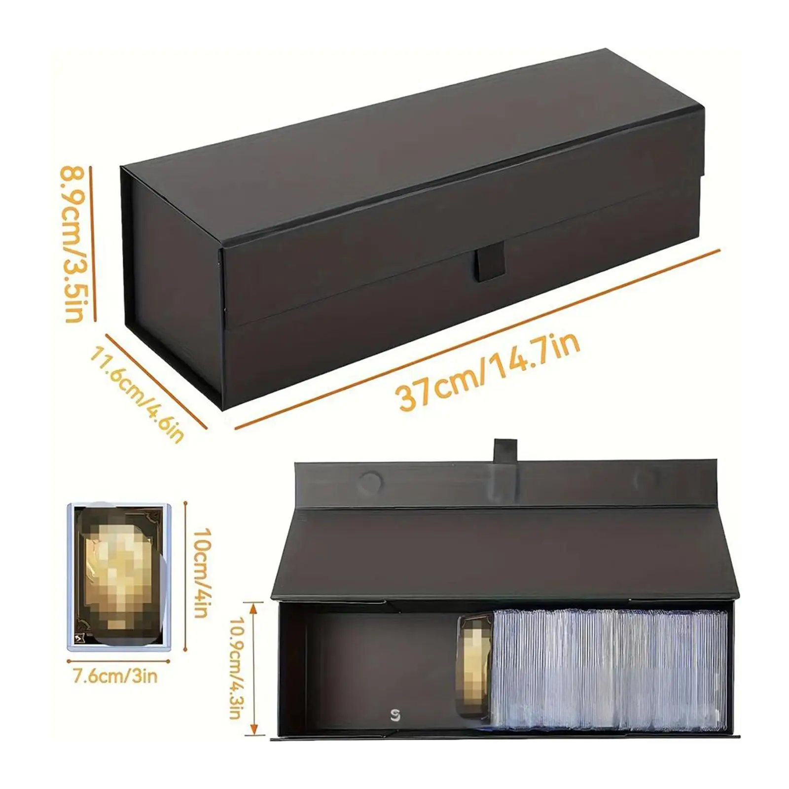 Cards Collector Box Dustproof Game Card Organizer Graded Card Storage Trading Card Box for PSA Adults Baseball Card Bgs Cards Collector Box Dustproof Game Card Organizer Graded Card Storage Trading Card Box for PSA Adults Baseball Card Bgs