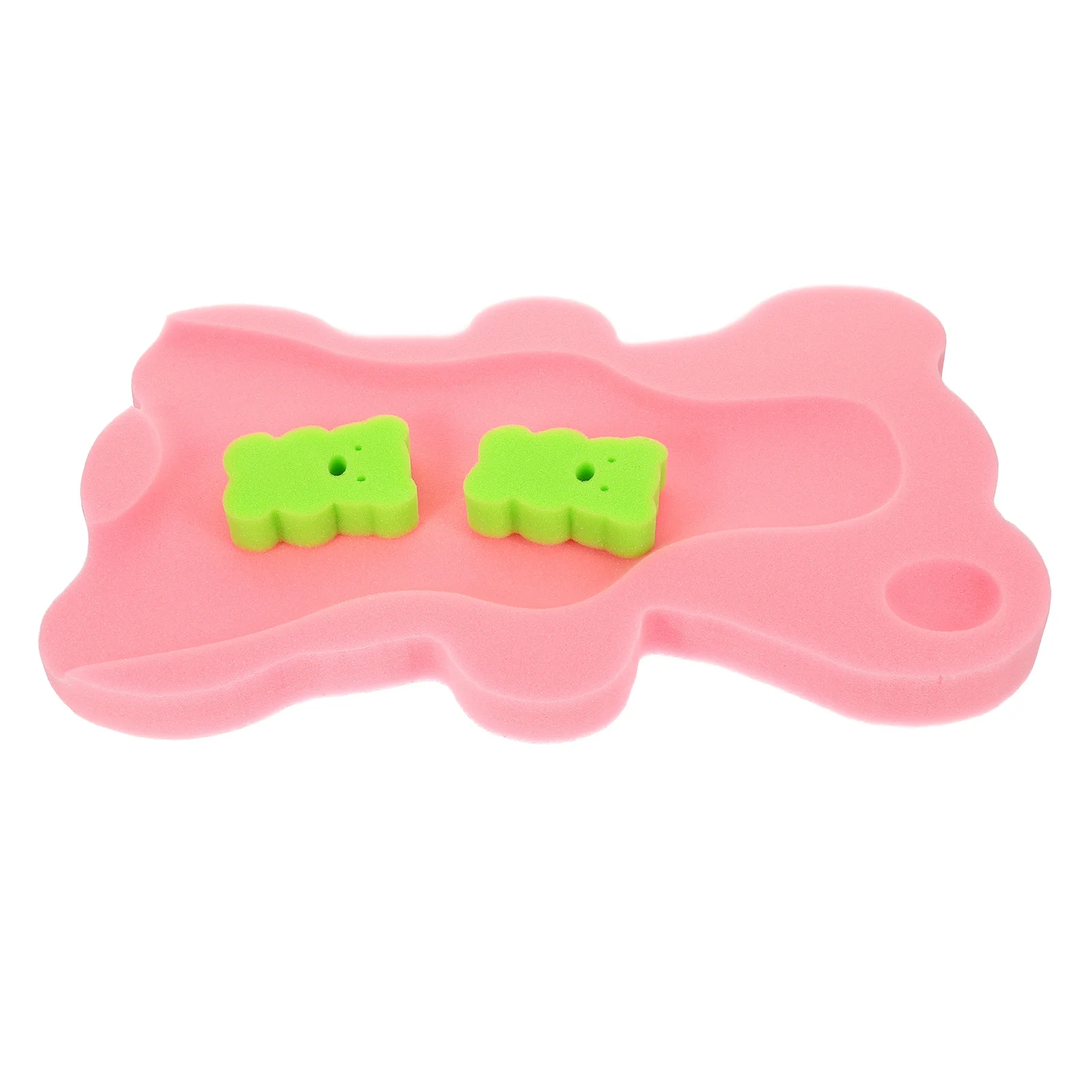 Alfombra de esponja para baño de bebé, cojín suave antideslizante de PU para bebé, soporte para baño para recién nacido, cojín de esponja esencial para baño de dibujos animados para bebé - imagen 4