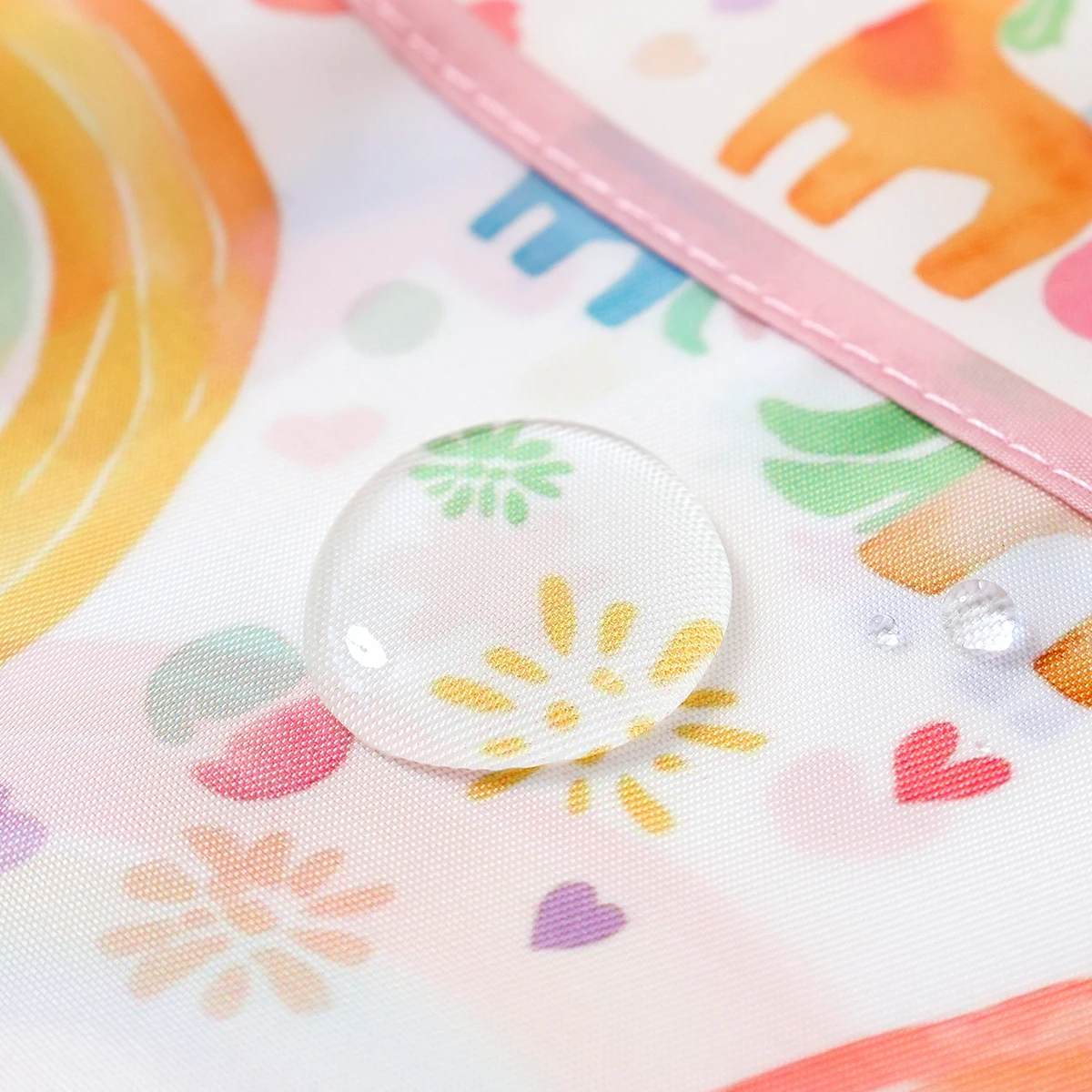 Babero para bebé con diseño de orejas de elefante, babero impermeable sin mangas para alimentación infantil, Baberos 100% poliéster con bolsillo para comida para comer, 1 ud. - imagen 5