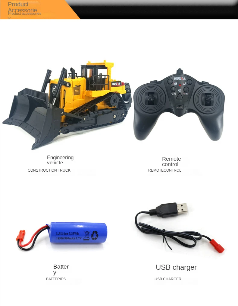 Cuchara de empuje del bulldozer Huina