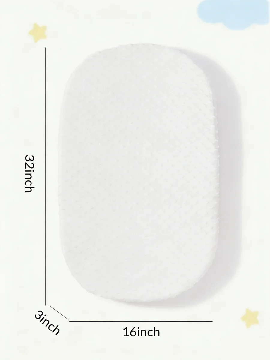 Sábana para cambiador blanca suave y cálida para bebé - imagen 4