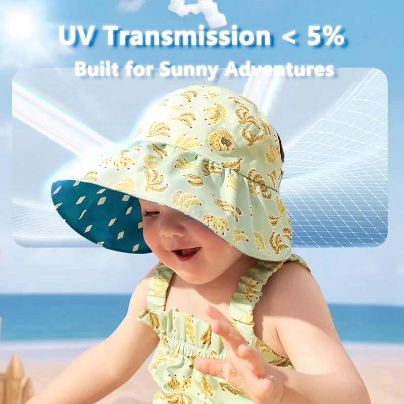 Sombrero protección solar UV para bebé y niña - imagen 5