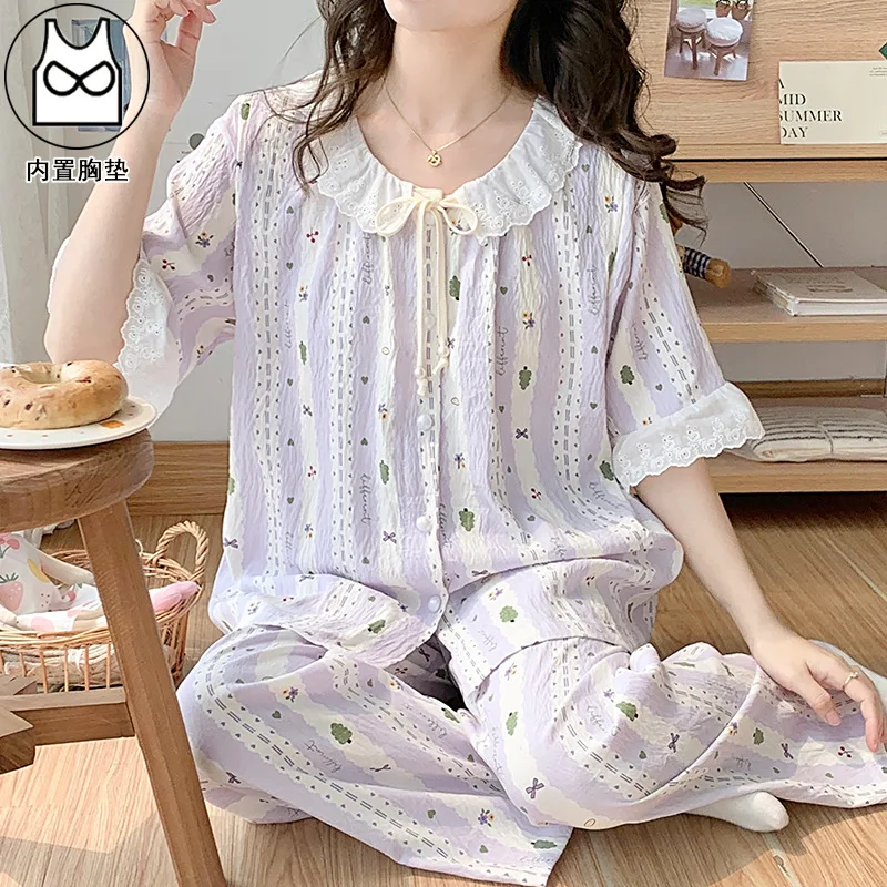 Pijama de algodón para embarazadas – Cómoda para dormir en verano - imagen 5