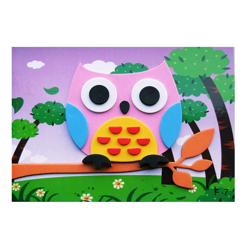 5/10/20 piezas estilos surtidos pegatina EVA animales de dibujos animados DIY pegatinas de espuma regalo de cumpleaños Festival fiesta recuerdos juego recompensas ZYF - imagen 4