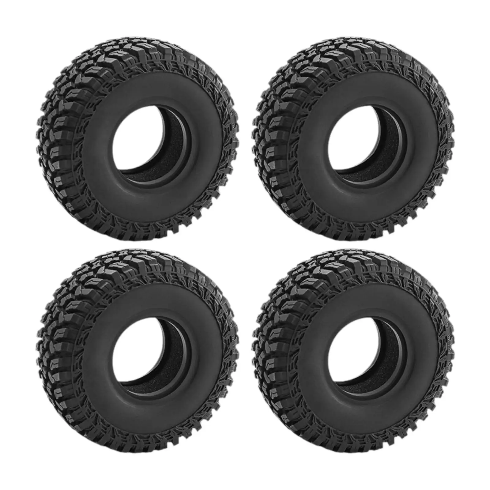4Pcs 1/10 RC Car Tires Parts Easy to Install Accessory Rock Crawler Car Wheels RC Model Climbing Cars Tires Accessories