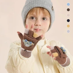 Guantes infantiles con diseño de coche - 5 dedos, forro polar