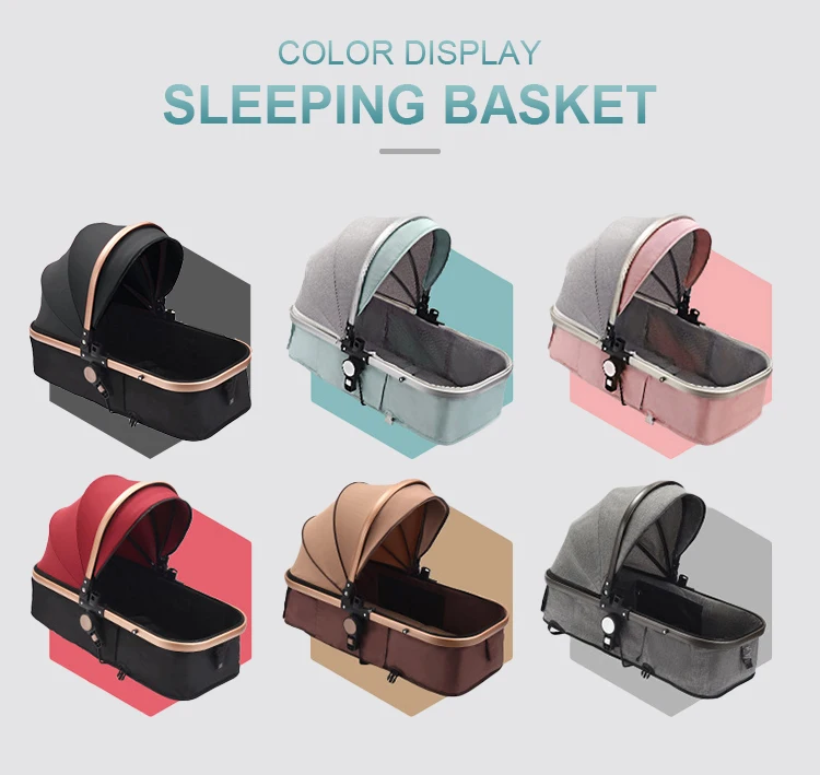 Cochecito de bebé 3 en 1 de alto confort, cochecito de bebé plegable para recién nacido con soporte para asiento de coche, personalización - imagen 2