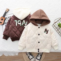 Chaqueta de algodón con capucha para niños – Otoño invierno