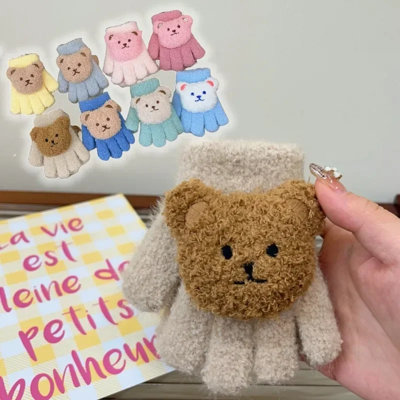 Guantes de invierno para niños – Estampado de oso