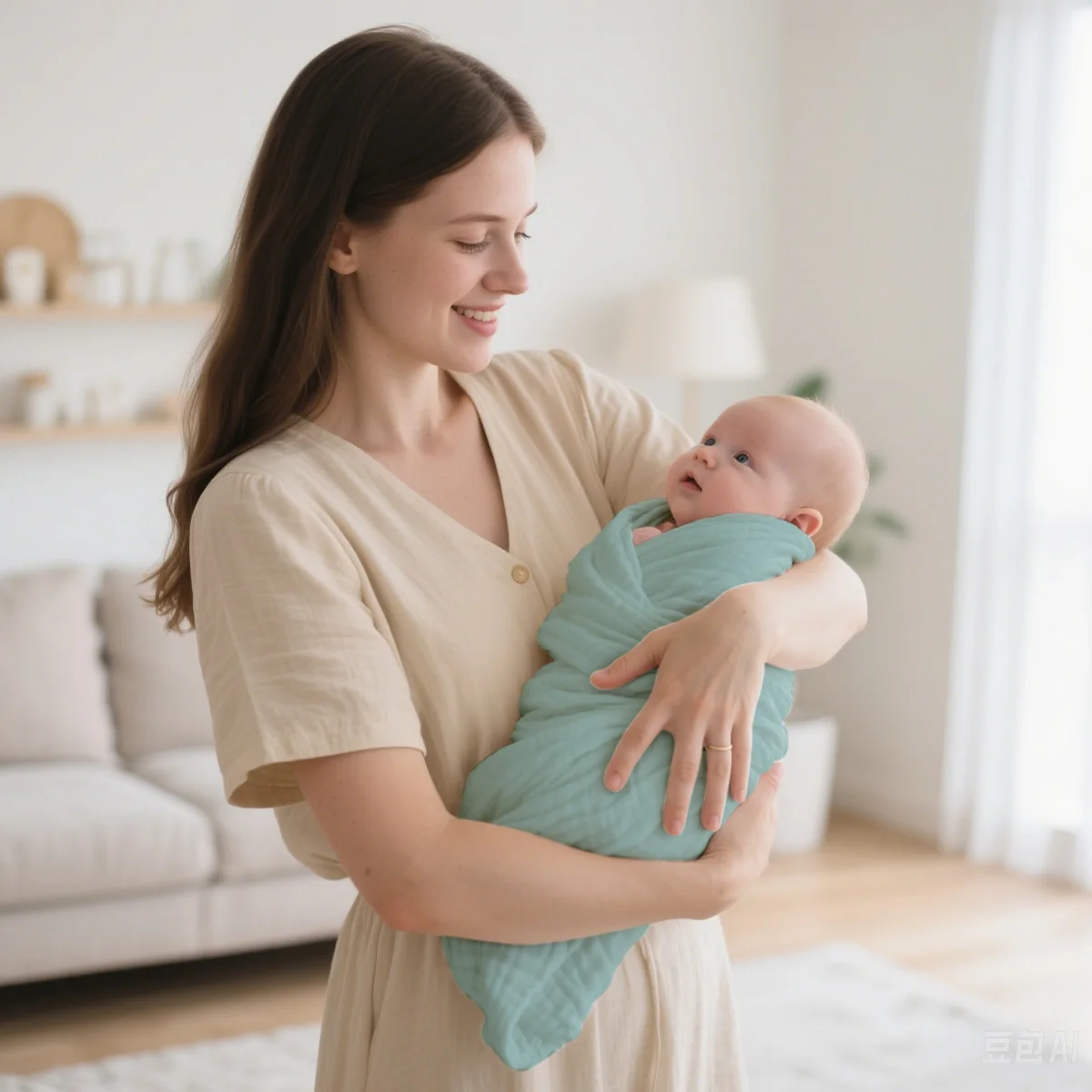 Toalla de baño con capucha para bebé, 100% algodón, gasa suave, manta envolvente para bebé recién nacido, manta receptora, albornoz para niño pequeño, 1 ud. - imagen 2