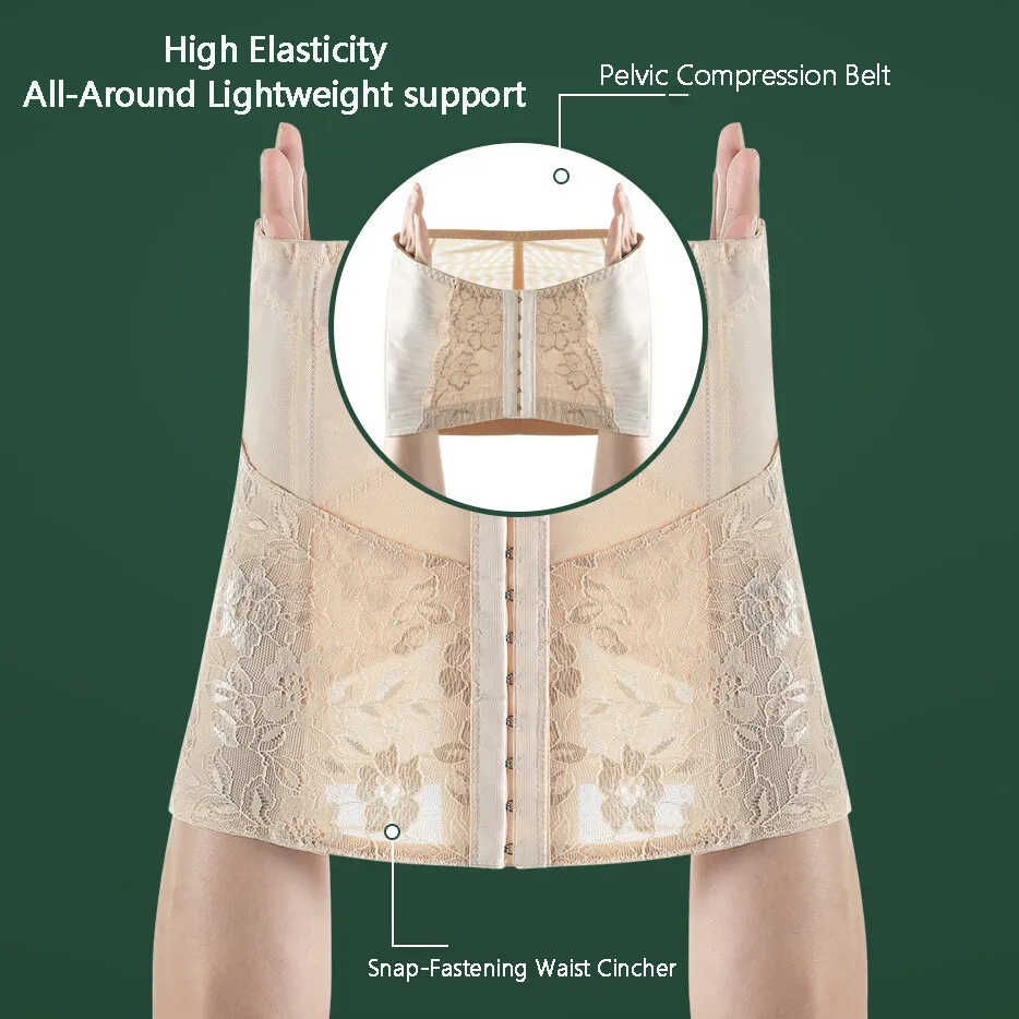 Sunveno 2 en 1 banda para el vientre posparto, cinturón de soporte de sección C, soporte posparto recuperación cintura/cinturón de pelvis sección C posparto - imagen 5