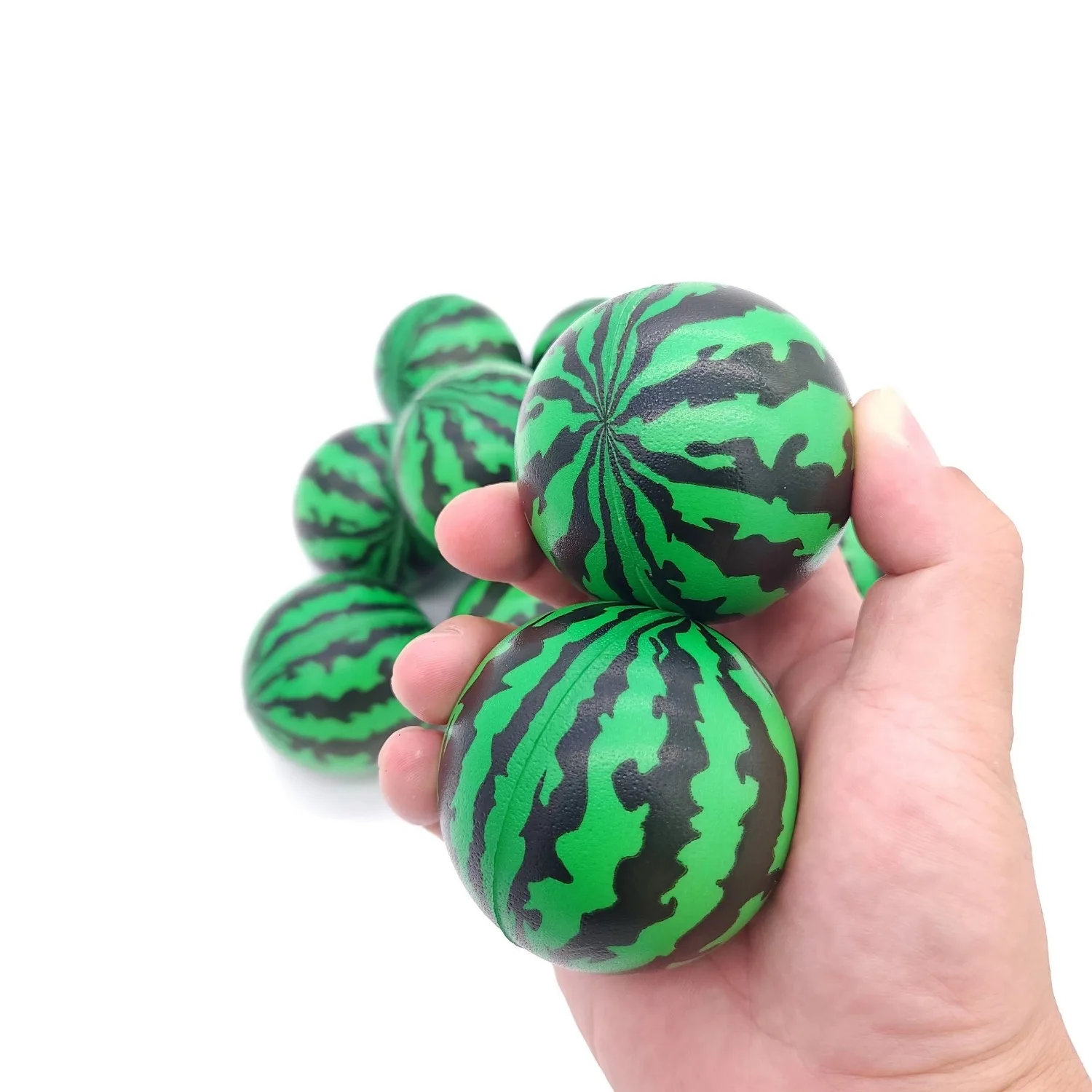 Bola antiestrés de sandía espuma PU suave juguete sensorial niños - imagen 5