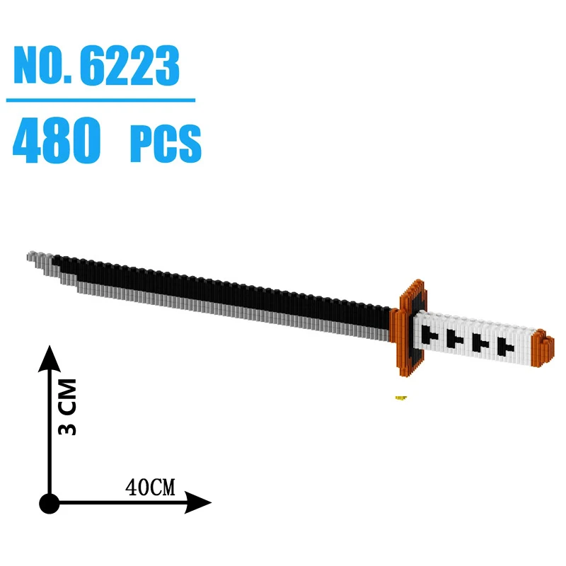 Bloques de construcción temáticos samurái - Katana ninja para niños - imagen 3