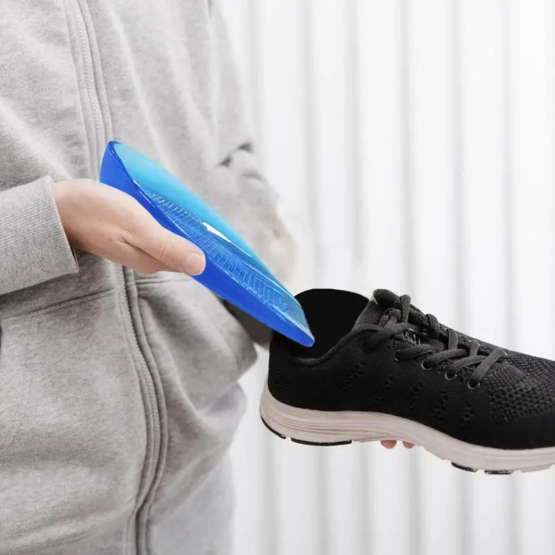 Plantillas ortopédicas, 1 par, corrección de piernas, almohadilla para el talón, almohadillas para el talón, almohadilla para el talón de silicona, cómodas inserciones para el talón, corrección de la copa del talón