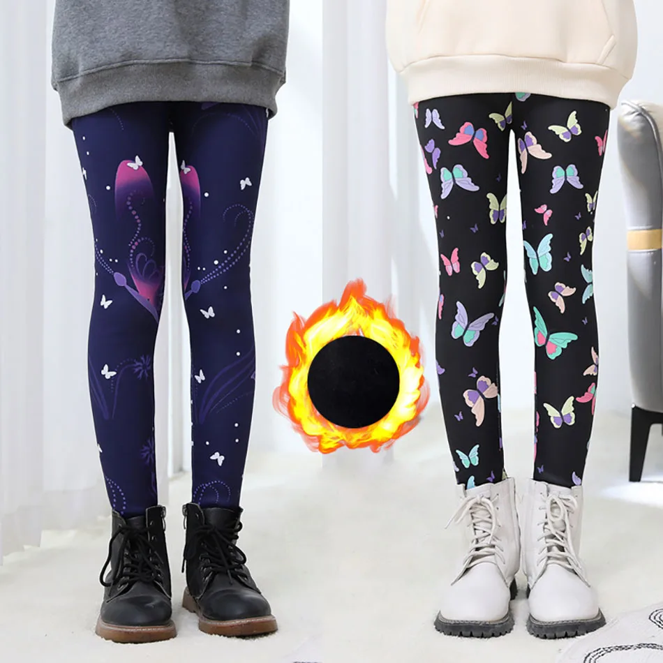Leggings de felpa forrados para niña – Cálidos y suaves - imagen 2