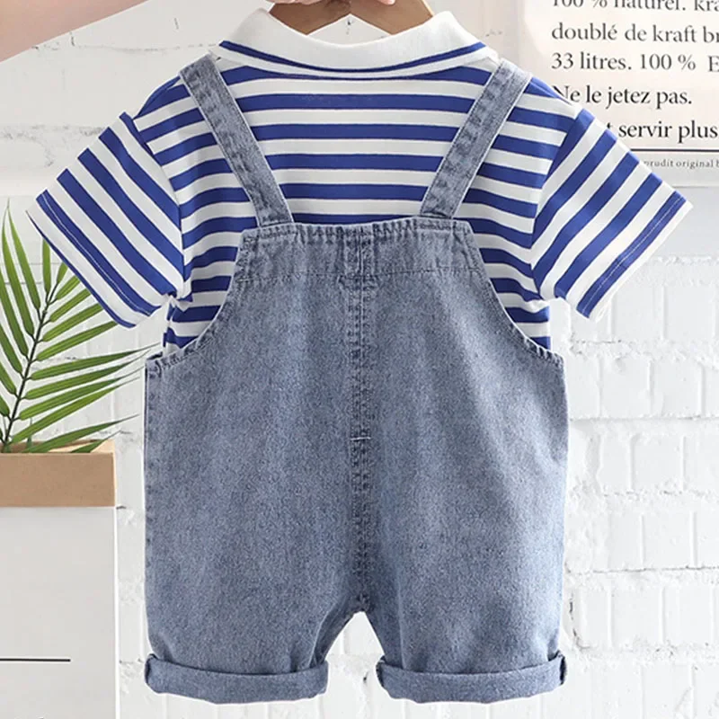 Conjunto de verano para bebé: top de algodón y pantalón vaquero - imagen 5