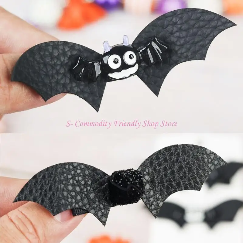 85AE 2 piezas pinzas para murciélago Halloween, horquilla con alas murciélago, accesorios decorativos para - imagen 3