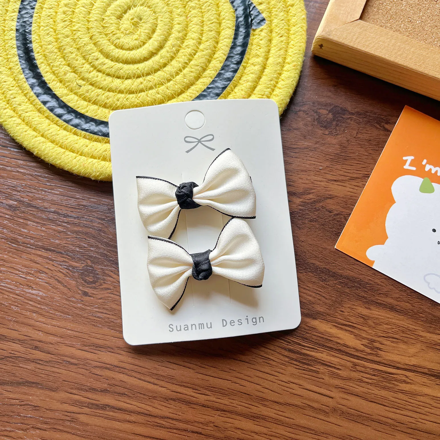 Lazo infantil con horquilla para cabello de bebé – Estilo simple - imagen 2