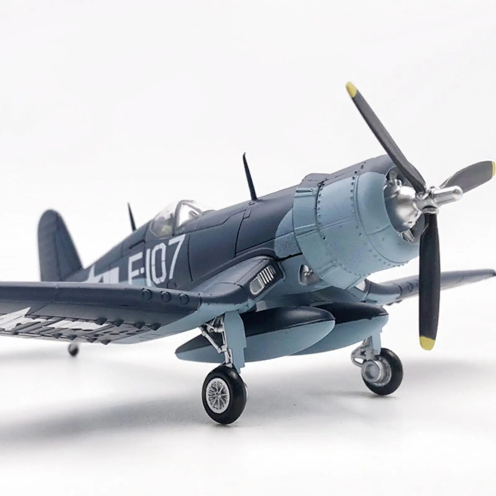 1:72 Diecast Fighter Model with Base Retro Plane Model for Office Bookshelf