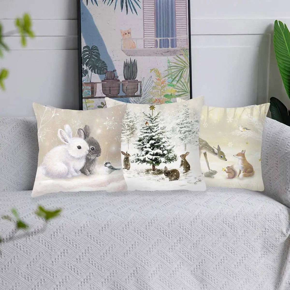 FENGRISE Funda Cojín Navideña Bebé – Decoración infantil