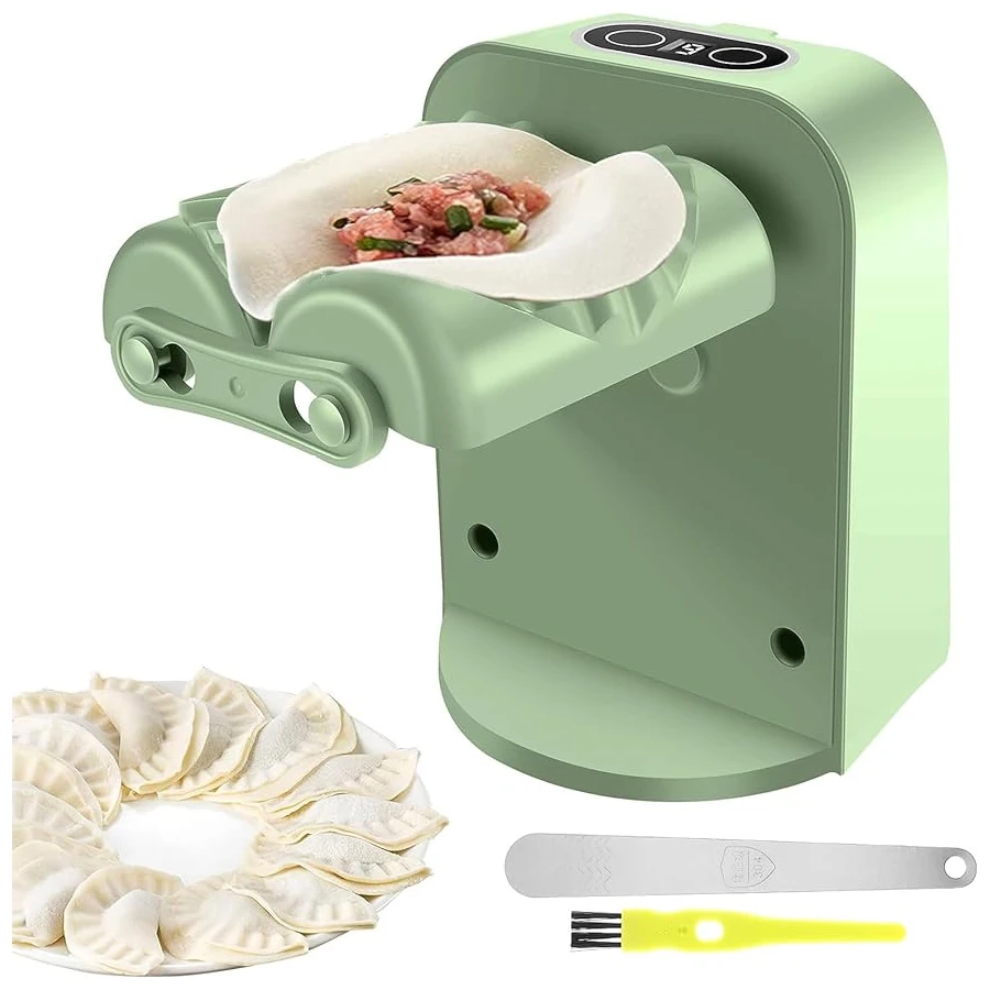 Máquina eléctrica para hacer dumplings, máquina automática para hacer empanadas y Wonton, prensa para dumplings, piel, molde para raviolis, accesorios de herramientas de cocina