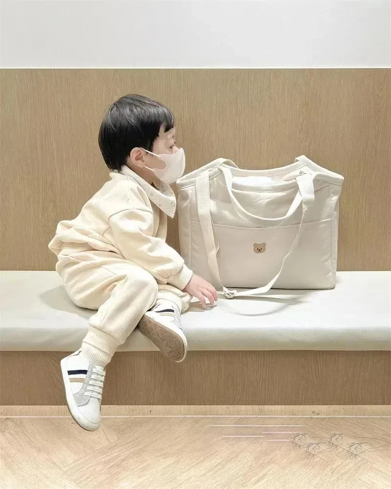 MILANCEL nuevo bolso de mamá coreano bolso multifuncional bolso de hombro de moda bolso Mon de lona ligero al aire libre - imagen 3