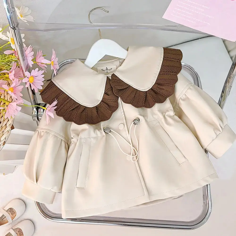 Chaqueta PU acolchada niña abrigo invierno cálido resistente al viento - imagen 4
