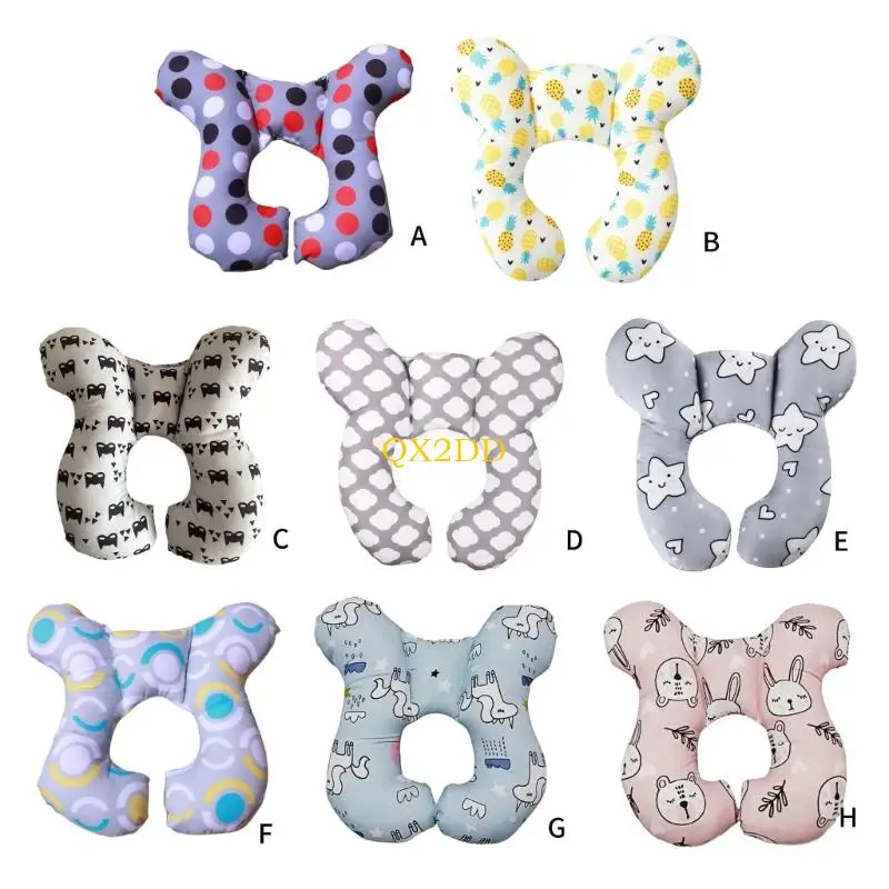 QX2D Almohada reposo cuello bebé portátil para cochecito - imagen 3