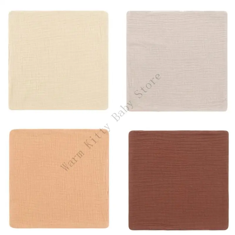 XXFE-toallitas algodón transpirables para bebé, 4 Uds., para cuidado y cuerpo infantil, paño para eructar - imagen 3