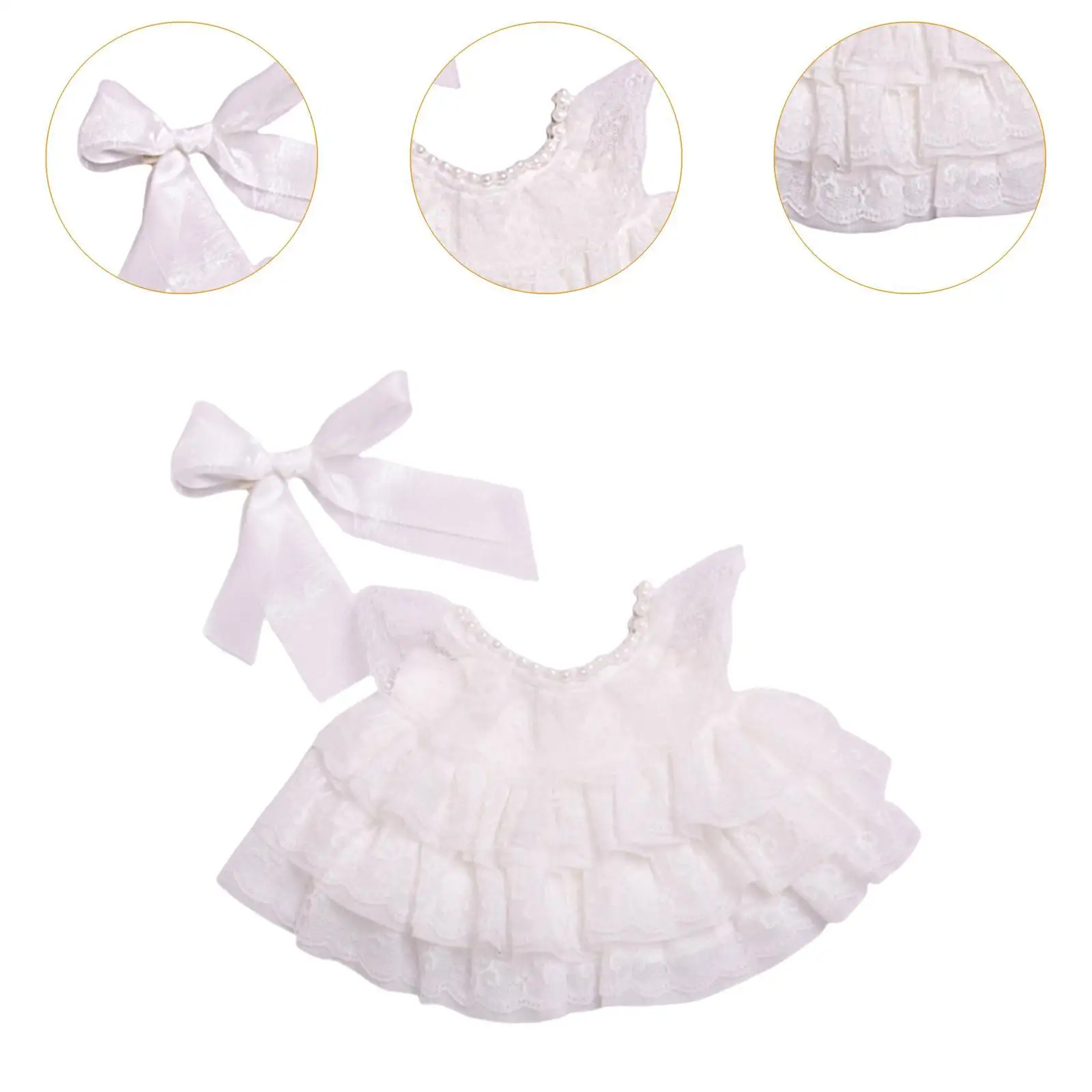 Fashion Dolls Dress Suit Costume Cute Wedding Dress Clothes Miniature Clothing for 38cm Dolls Children's Gifts New Year Gifts