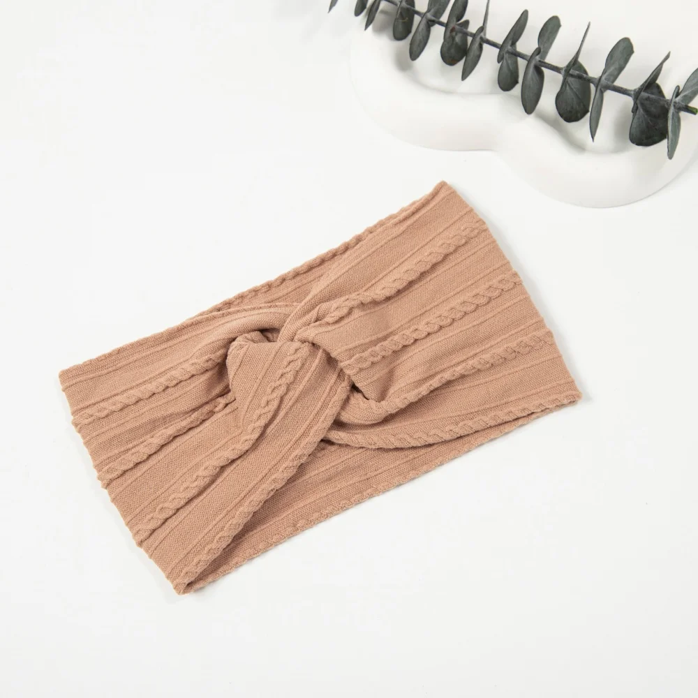 5 unids/set nuevas diademas para bebés recién nacidos para niñas, bandas elásticas para el cabello con nudo de nailon suave, accesorios para el cabello para niñas, sombreros para niños - imagen 5