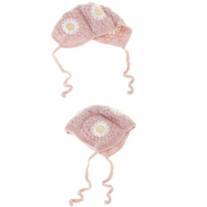 Gorro de punto con orejeras para niña – Lana suave ajustable - imagen 5