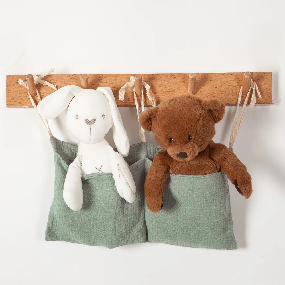 Bolsa colgante para cuna de bebé, bolsillo de almacenamiento para juguetes, accesorios para dormitorio, juego de cama con parachoques, bolsa de pañales, decoración para habitación de bebé - imagen 4
