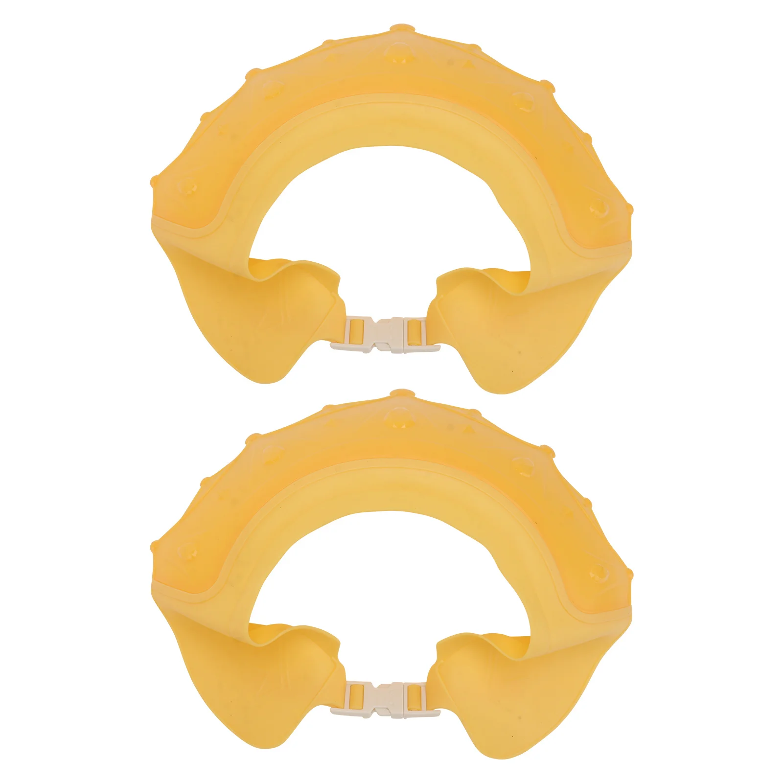 Gorros de champú para bebé, gorros de ducha impermeables de silicona para lavado de cabello, gorros protectores con ala de drenaje de dibujos animados para niños pequeños, 2 uds.