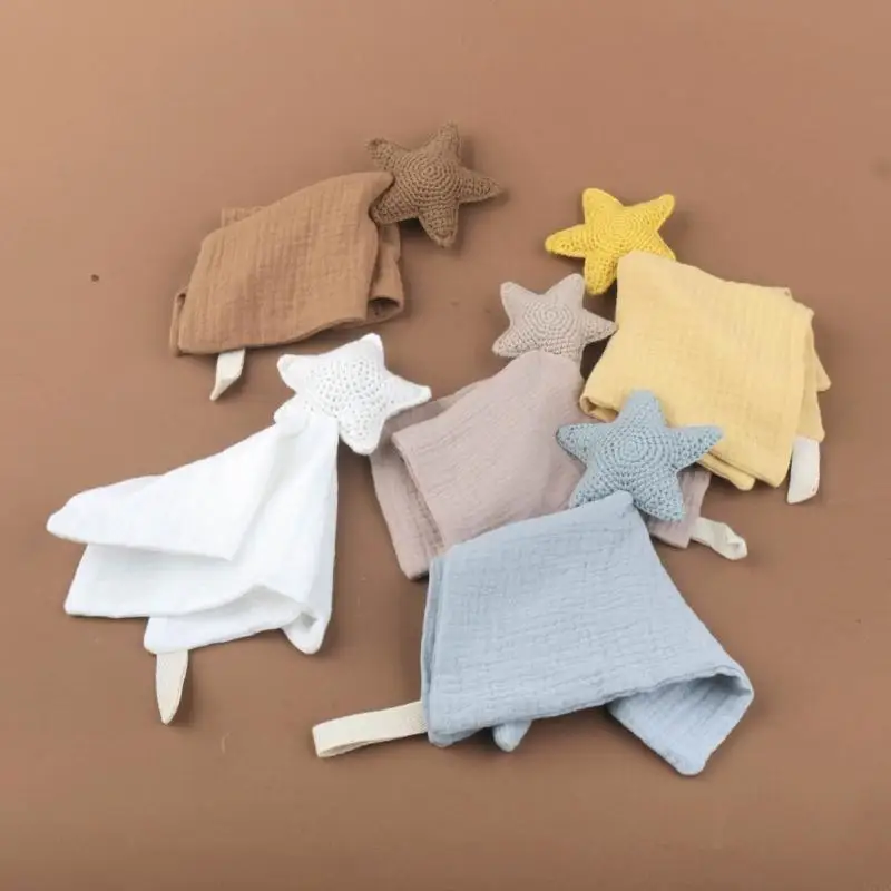 D7YD Toalla para dentición del bebé, babero para alimentar, manta seguridad suave, toalla algodón, paño para eructar, - imagen 4