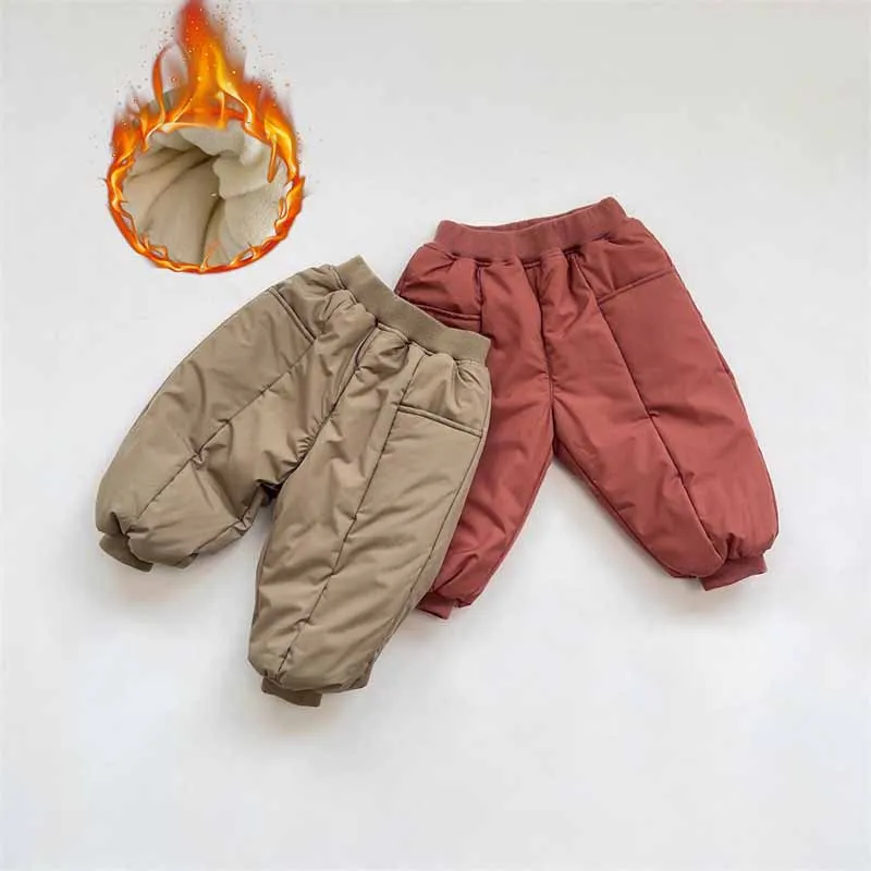 Pantalones acolchados para bebé – Algodón grueso de invierno - imagen 4