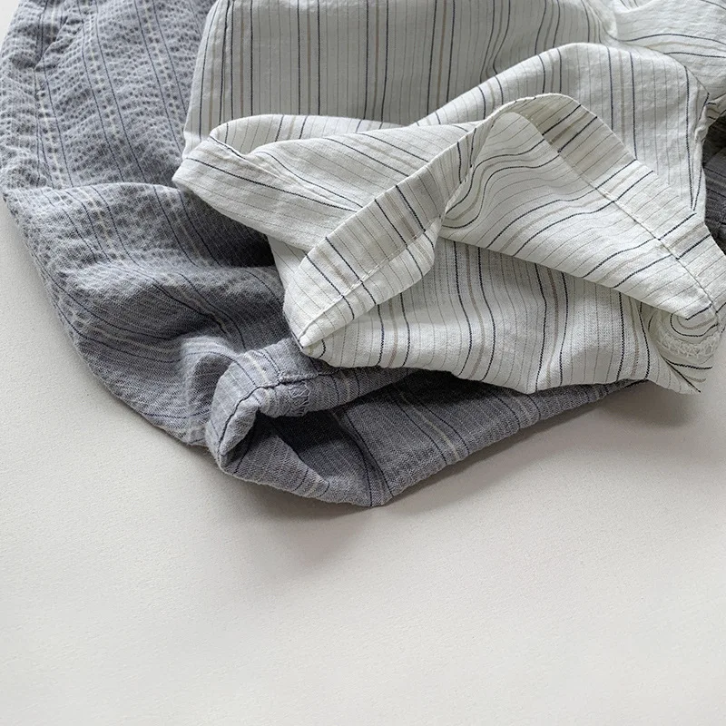 ¡2025 nuevos pantalones repelentes de mosquitos a rayas japonesas-coreanas de verano para niños: capris informales ligeros y transpirables para niños y niñas! - imagen 5