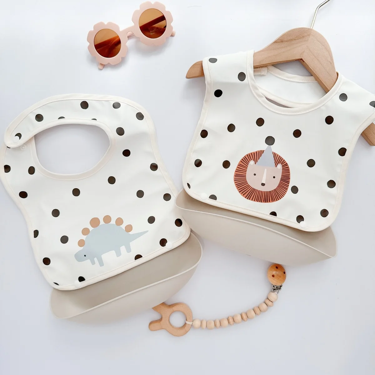 Babero de silicona para niños, Baberos de alimentación de bebé para recién nacidos, toalla de Saliva suave y extraíble de PU, accesorios impermeables a prueba de suciedad para bebés