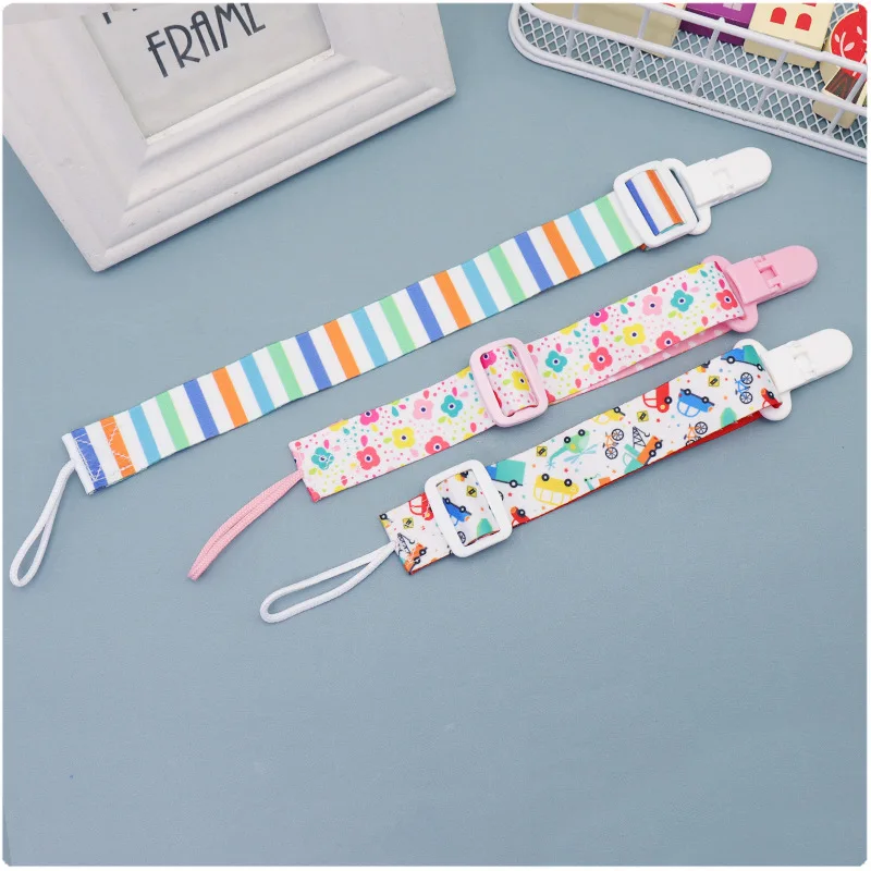 Clip sujetachupetes con cadena ajustable para bebé