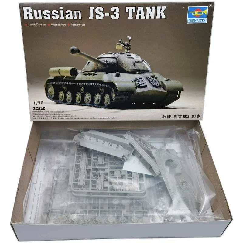 TRUMPETER 1/72 tanque ruso JS-3 modelo de rompecabezas de ensamblaje de plástico - imagen 2