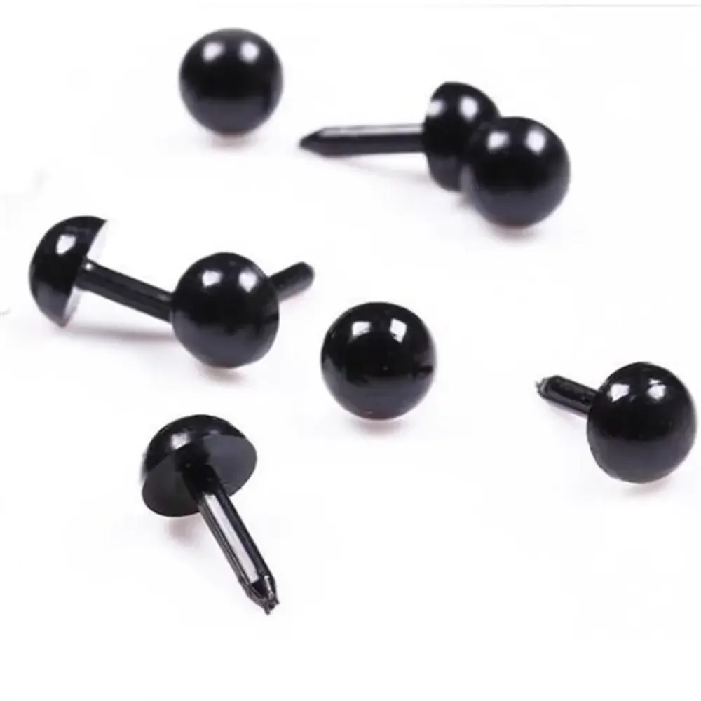 200 Uds nuevo 200 Uds ojos de muñeca plástico DIY Mini ojos de seguridad 3/4/5/6 Mm accesorios para muñecas fieltro con aguja - imagen 4