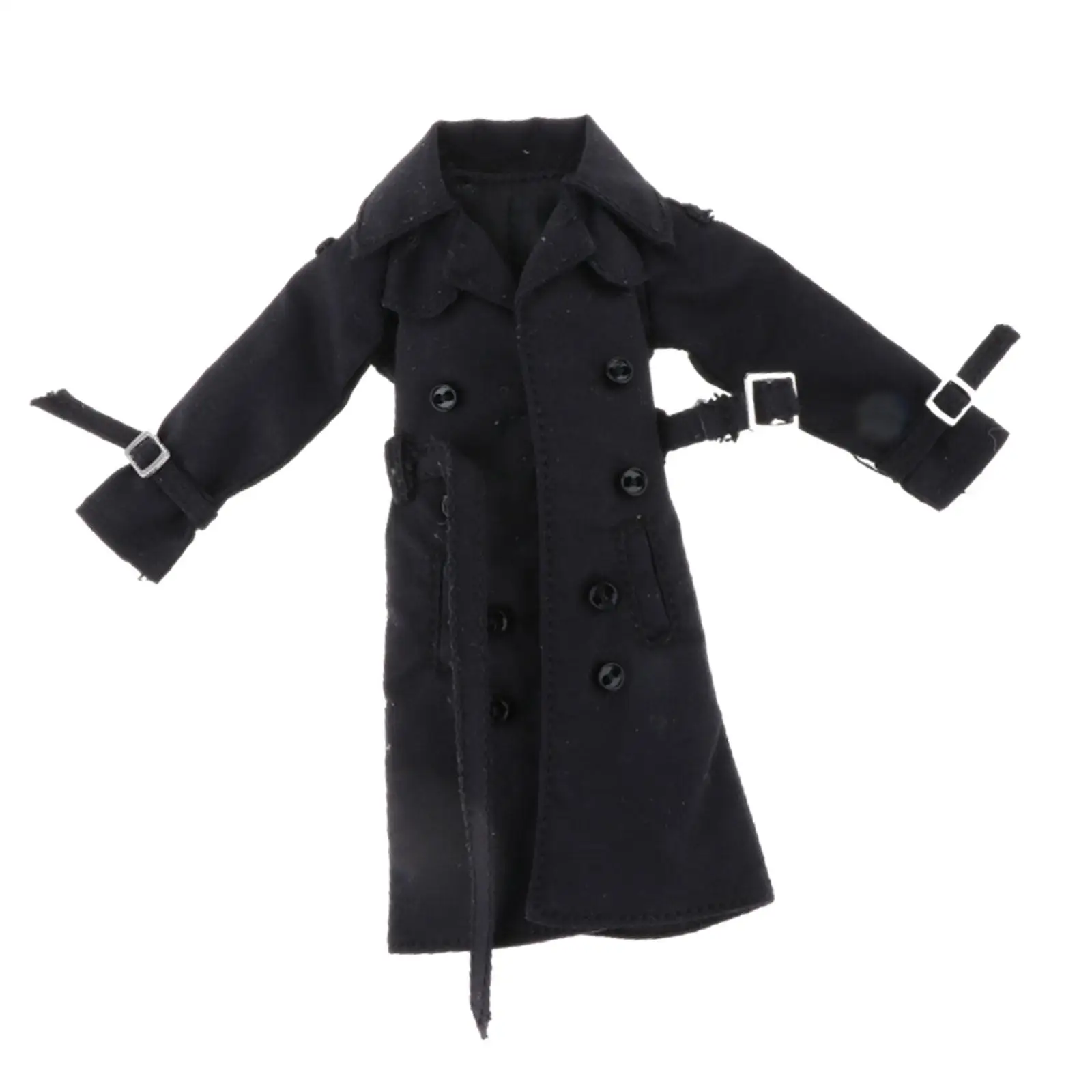1/12 Scale Wired Trench Coat Model Stylish 1/12 Scale Figure Doll Clothes for 6'' inch Male Soldier Action Figures Accessory