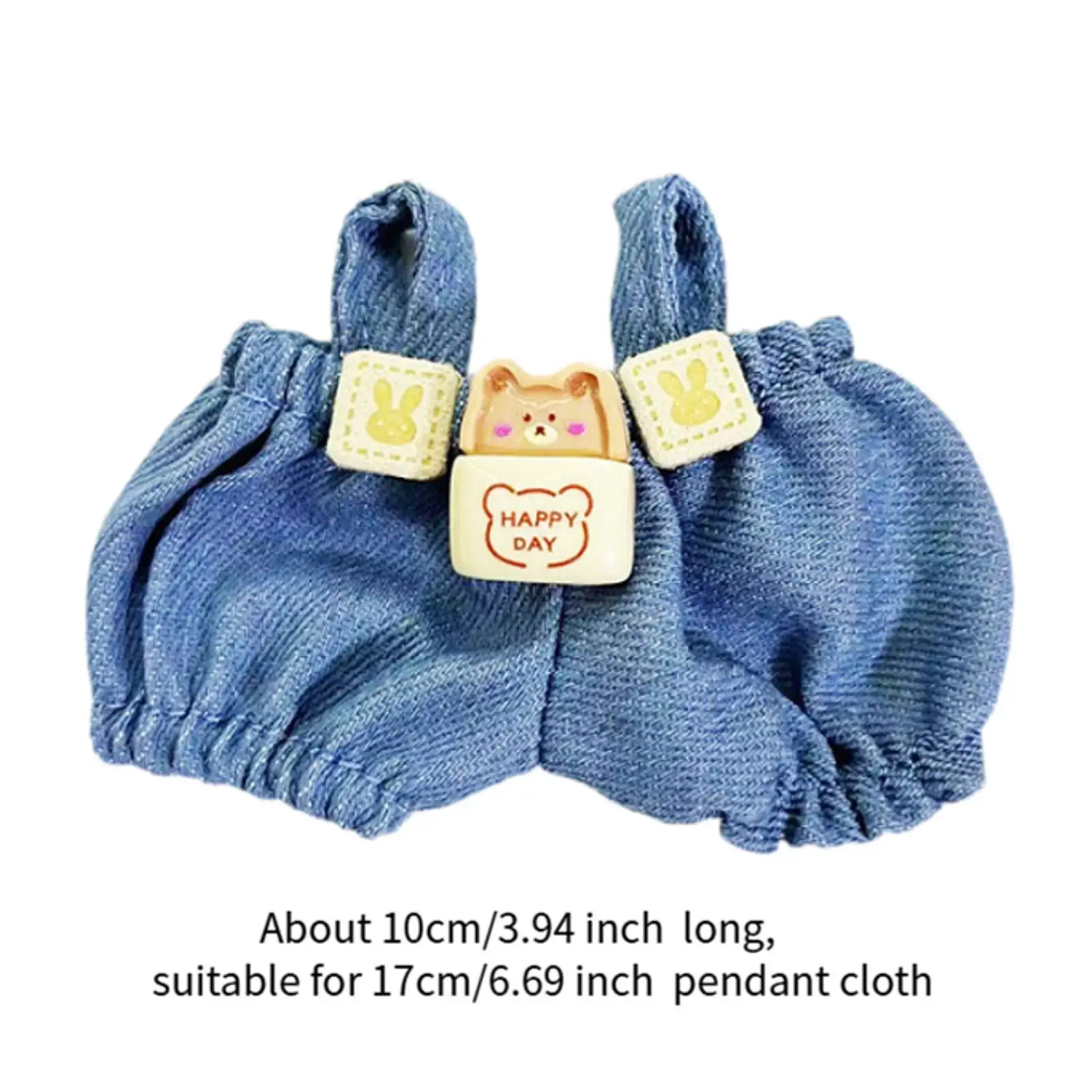 17 cm Plush Doll Clothes,Doll Outifits,Plush Doll Accessories Costumes Cute Doll Clothing Doll Overalls for Age 5-7 8-10 Kids