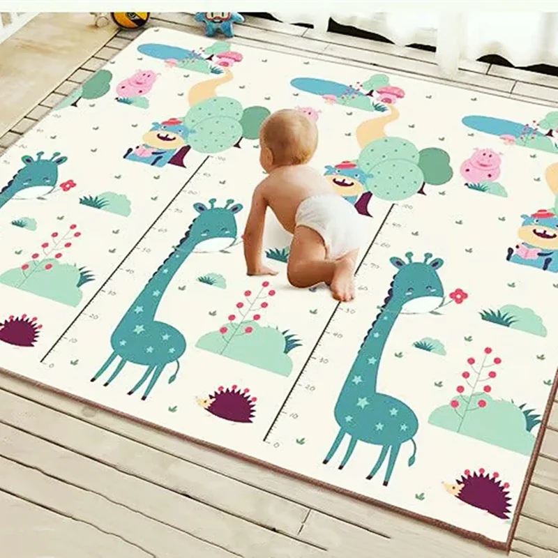 Alfombra de juegos para bebés de gran tamaño, 200x180cm, juguetes para niños, alfombra de seguridad, tapete para desenvolver, alfombrilla para gatear para habitación de bebé, alfombra plegable - imagen 4