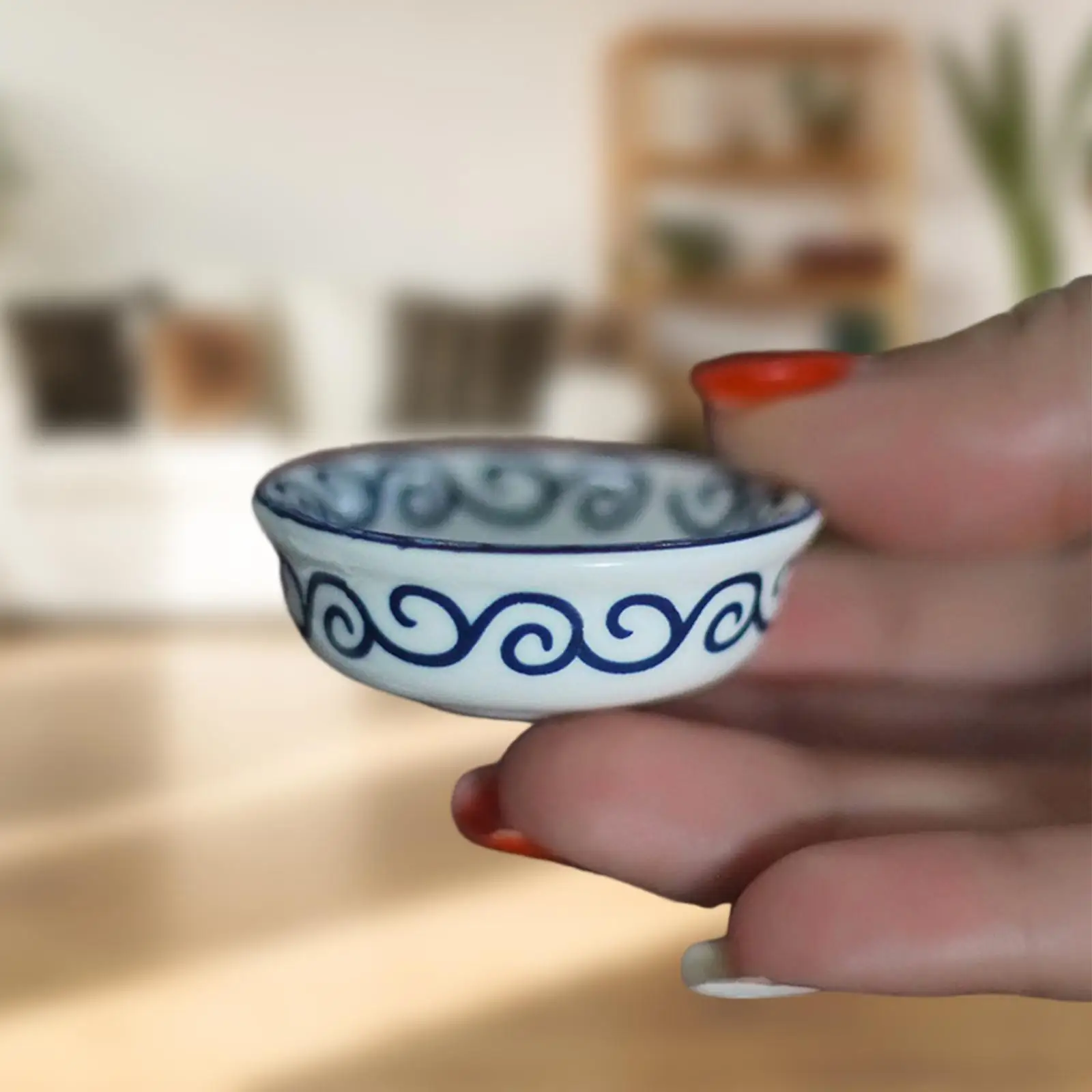 Ceramics Bowl Mini Bowls Tableware Kitchen for 1/12 Dollhouse Room Box Kitchen Pretend Game Creative Toys Child Doll Furniture