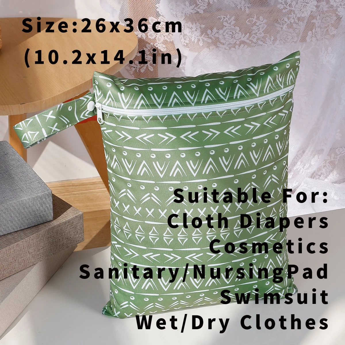 Bolsa impermeable reutilizable Elinfant para pañales seco y húmedo - imagen 3